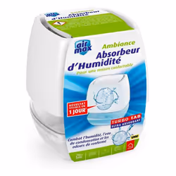 UHU Air max ® ambiance lutte contre la condensation, l’humidité et les odeurs de renfermé dans les espaces de vie. Absorption ...
