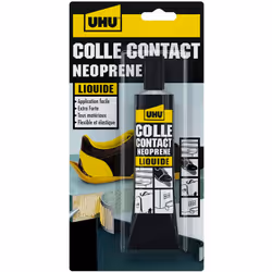 UHU contact néoprène liquide est une colle super forte multi-usage intérieur et extérieur, un indispensable ! Pour un grand n ...