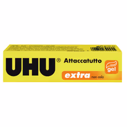 UHU D9221, Gel, Colle de contact, 31 ml, Carton, Vitrocéramique, Verre, Cuir, Métal, Porcelaine, Bois, 21 °C, 120 s