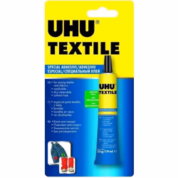 Colle textile - UHU - Textile - 19 ml - Sans solvant - Résistante au lavage
