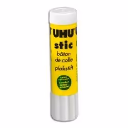 Tube de colle scolaire - UHU 21gr - UHU - Baton de colle blanche Ecole - 21g