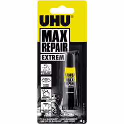 Description générale La colle de réparation UHU Max Repair Power - 8g est une colle multi-usages, extrêmement puissante et po ...