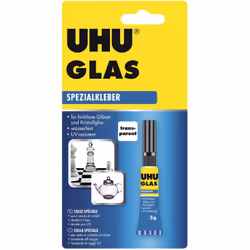 description La colle de réparation UHU Glas est une colle spéciale qui durcit à la lumière du jour et permet de coller le ver ...