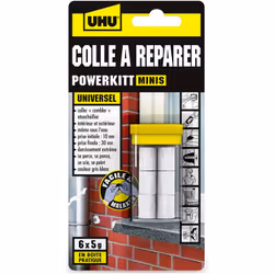UHU Colle à réparer Powerkitt mini, est une pâte époxy facile à malaxer 2 composants pour 1001 réparations dans et autour de  ...