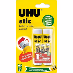 UHU Colle Stic Blanc 2x8.2gr