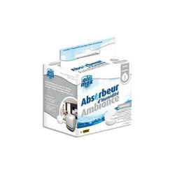 Boîte de 2 Recharges de 100g pour absorbeur dhumidité 37355. L76 x H76 x P62 cm gris blanc.