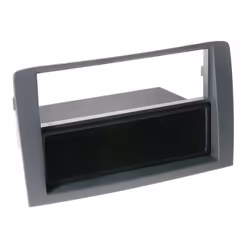 Adaptateur de façade 2-DIN pour avec vide poche Fiat Idea 2005 > grey