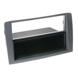 Adaptateur de façade 2-DIN pour avec vide poche Fiat Idea 2005 > grey