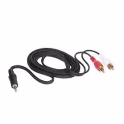 CSB 311490-02, 3,5mm, 2 x RCA, Noir