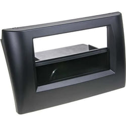 Adaptateur de façade 2-DIN pour avec vide poche Fiat Stilo noir