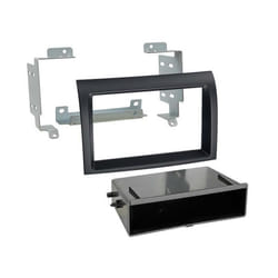 Adaptateur de façade 2-DIN pour avec vide poche Fiat Ducato > noir