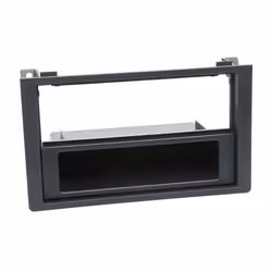 Adaptateur de façade 2-DIN pour avec vide poche Saab 9.3 2007 > noir