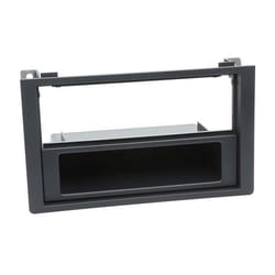 Adaptateur de façade 2-DIN pour avec vide poche Saab 9.3 2007 > noir