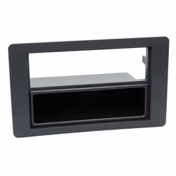 Adaptateur de façade 2-DIN pour avec vide poche Saab 9.5 2005 > noir
