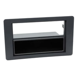 Adaptateur de façade 2-DIN pour avec vide poche Saab 9.5 2005 > noir