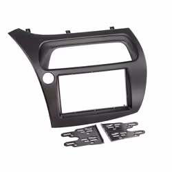 Adaptateur de façade 2-DIN pour Honda Civic 2006->2011 noir