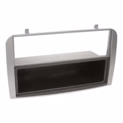 Adaptateur de façade 2-DIN pour avec vide poche Alfa Romeo 147/GT gris