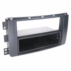 Adaptateur de façade 2-DIN pour avec vide poche Smart ForTwo / ForFour noir