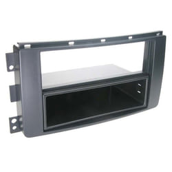 Adaptateur de façade 2-DIN pour avec vide poche Smart ForTwo / ForFour noir