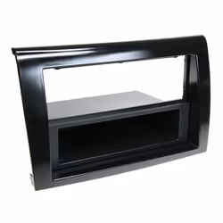 Adaptateur de façade 2-DIN pour avec vide poche FIAT Bravo 2007 > noir piano