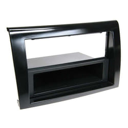 Adaptateur de façade 2-DIN pour avec vide poche FIAT Bravo 2007 > noir piano