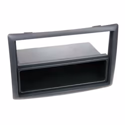 Adaptateur de façade 2-DIN pour avec vide poche Renault Megane II noir