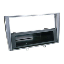 Adaptateur de façade 2-DIN pour avec vide poche Peugeot 308 / 308 CC gris