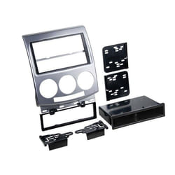 Adaptateur de façade 2-DIN pour avec vide poche Mazda 5 2005 >2010 gris