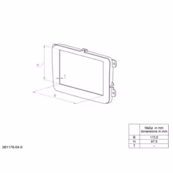 ACV 381178-04 pièce de rechange et accessoire d’habitacle de véhicules Lunette de radio