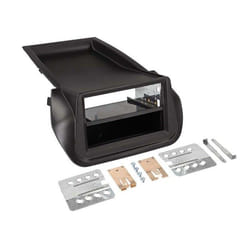 Adaptateur de façade 2-DIN pour avec vide poche Fiat/ Citroen/ Peugeot noir