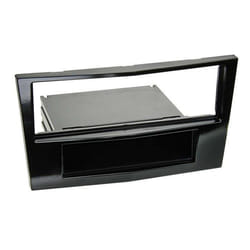 Adaptateur de façade 1-DIN avec vide poche Opel new noir piano