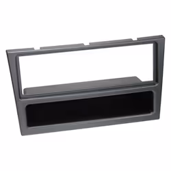 Adaptateur de façade 1-DIN avec vide poche Opel/Renault charbon metallic