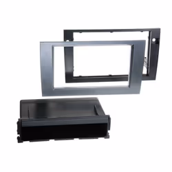 Adaptateur de façade 2-DIN pour avec vide poche Audi A4 /Seat Exeo anthracite