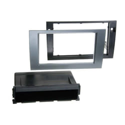 Adaptateur de façade 2-DIN pour avec vide poche Audi A4 /Seat Exeo anthracite