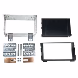 Adaptateur de façade 2-DIN pour avec vide poche KIA ceed 2009 > noir