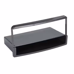 Adaptateur de façade 2-DIN pour avec vide poche Ford noir