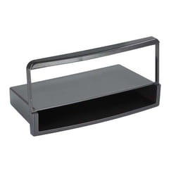 Adaptateur de façade 2-DIN pour avec vide poche Ford noir