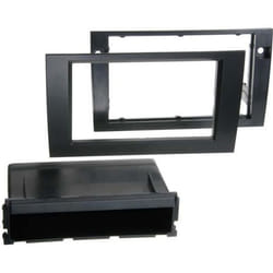 Adaptateur de façade 2-DIN pour avec vide poche Audi A4 / Seat Exeo noir