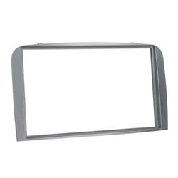 Adaptateur de façade 2-DIN pour Alfa Romeo 147/GT gris