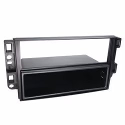 Adaptateur de façade 2-DIN pour avec vide poche Chevrolet noir