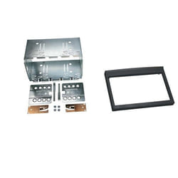 Adaptateur de façade 2-DIN pour Porsche 911 (996) noir