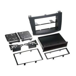 Adaptateur de façade 2-DIN pour avec vide poche Mazda 3 type BL 2009 > noir
