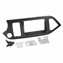 ACV 381178-30, Couverture radio, Voiture, Noir, Monochromatique, Plastique