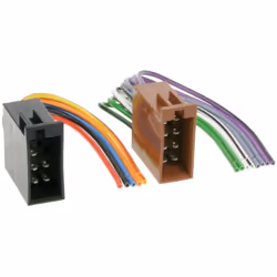 Faisceau autoradio connecteur ISO Adaptateur universel prises ISO sur les extrémités libres. Alimentation et haut-parleur Pri ...