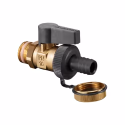 Oventrop Robinet à boisseau sphérique Optiflex 1033316 auto-scellant avec contre-écrou Poignée avec butée pour le remplissage ...