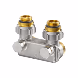 Oventrop déviateur avec arrêt 1016463 Numéro d'objet 1016463 forme angulaire, la distance tuyau 50 mm, G ½ M x G ¾ mâle, lait ...
