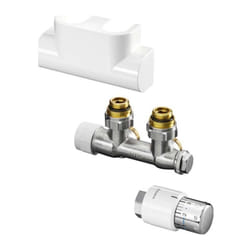 Oventrop jeu de connexion 1184184 coin, blanc , Uni SH