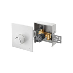 Température de retour Unibox 1022735 blanc , avec vanne et thermostat - Oventrop