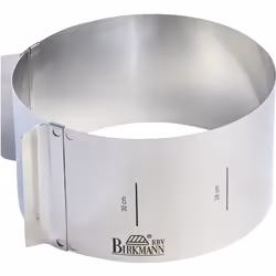 RBV Birkmann 429314, Anneau de gâteau, Rond, Surface plate, Acier inoxydable, Acier inoxydable, 100 mm