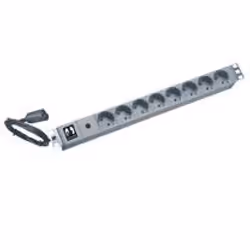 ONLINE USV-Systeme 19" USV-Steckdosenleiste, 2 m, 10 A, Gris